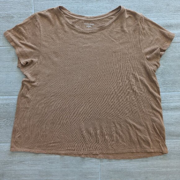 Eileen Fisher Organic Linen Tee - Picture 1 of 3